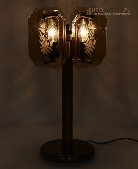 lampa stołowa z epoki bez uszkodzeń szkieł