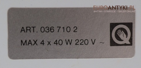XL lampa stołowa retro z lat 70. – mosiądz i szkło kryształowe z wzorami
