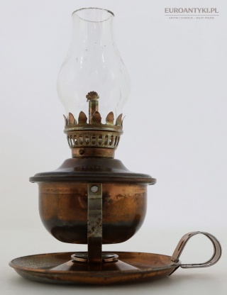 Mini lampka naftowa retro vintage – ruchoma lampka stołowa / kinkiet, Made in Hong Kong 103