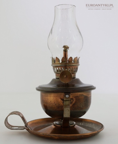 mini lampka olejowa styl starodawny szkło