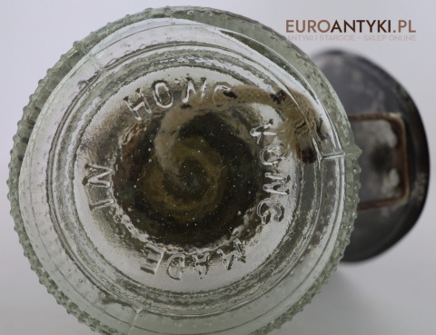 szklana mini lampka naftowa hongkong sygnatura