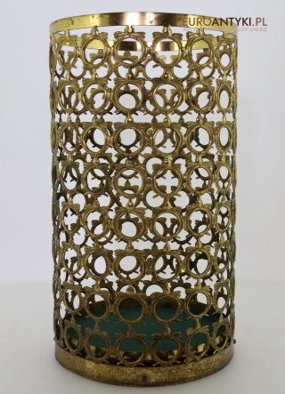 Dworski mosiężny kosz na parasole i laski retro z epoki – stylowe wyposażenie wnętrz