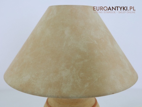 Para ceramicznych lampek stołowych retro z epoki – stylowe vintage do sypialni