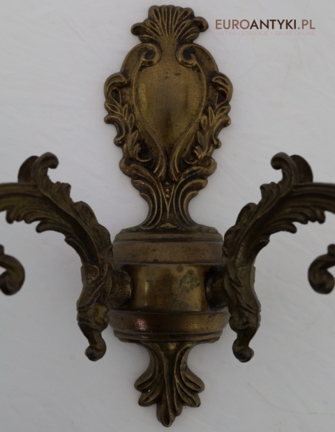 klasyczne kinkiety mosiężne