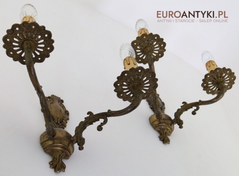 barokowe kinkiety z epoki