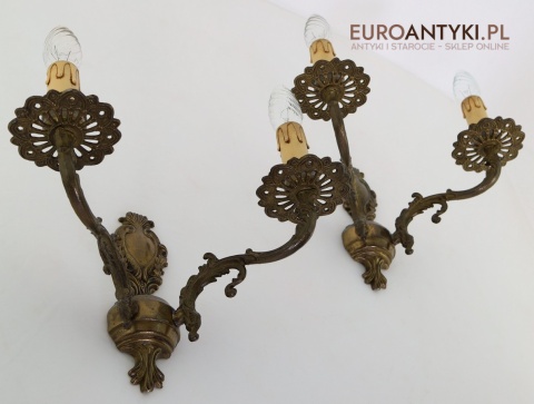 zabytkowe kinkiety barokowe