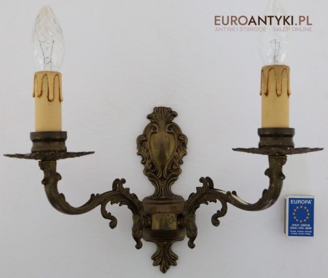 kinkiety retro mosiężne