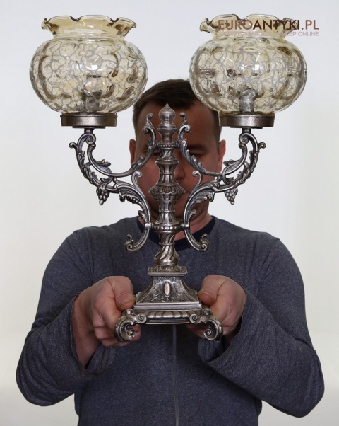 stylowa lampa stołowa neorokoko ludwik xv