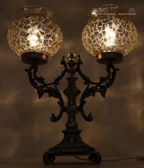 francuska lampa stołowa styl ludwik xv