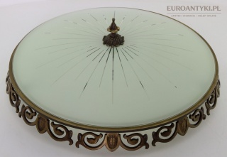 XXL plafon vintage z epoki – ekskluzywne oświetlenie do dworku pałacu zamku