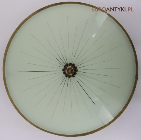 zabytkowy plafon vintage ring z brązu 60 cm