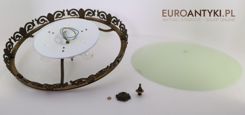 plafon xxl stylowy sufitowy z brązu