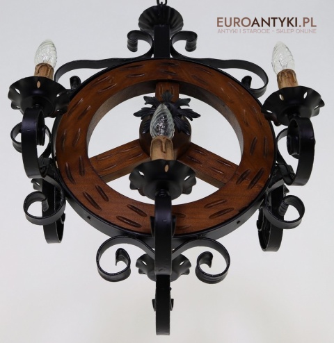 rustykalne oświetlenie retro