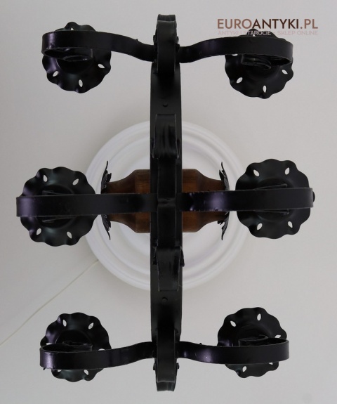 kuty metal czarna lampa rustykalna