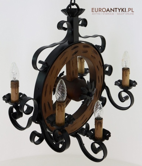 rustykalne oświetlenie do wnętrz vintage