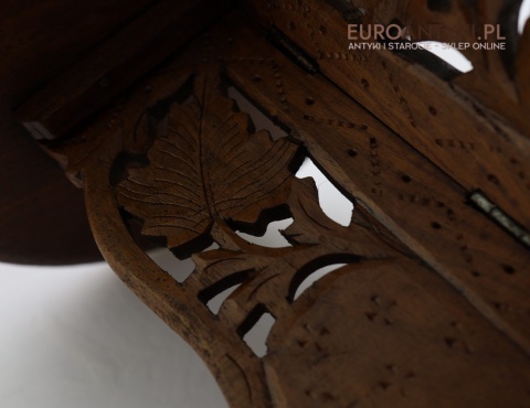 mini eklektyczny kwietnik z litego drewna ręczna robota