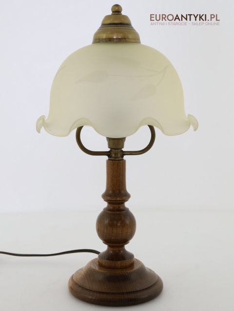 rustykalna lampka stołowa vintage z francji