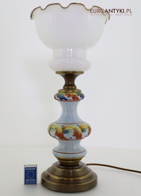 unikatowa lampka stołowa retro z francji