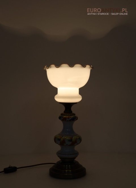 rustykalne klimaty lampa stołowa retro vintage