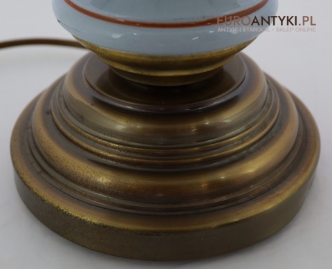 lampa stołowa mosiądz patyna vintage