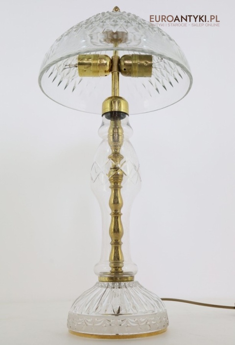 krystalowa lampa stołowa antyczna