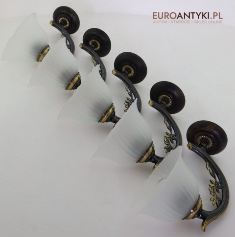 para kinkietów vintage francja klasyczne oświetlenie