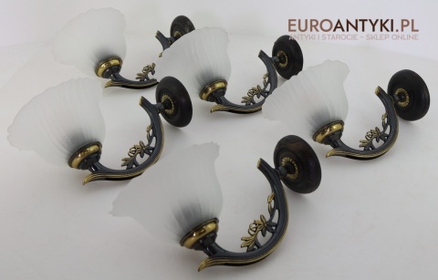 kinkiet z rozetą drewnianą dąb montaż ścienny