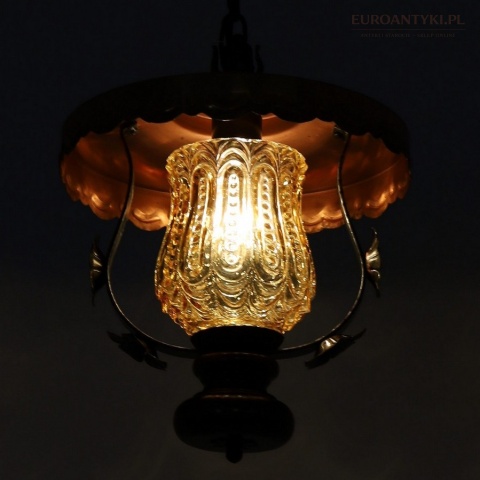 gólaska lampa wisząca retro