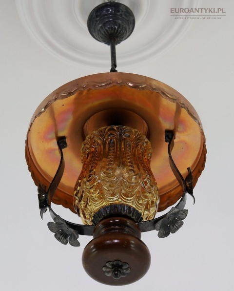 wiejska lampa wisząca retro