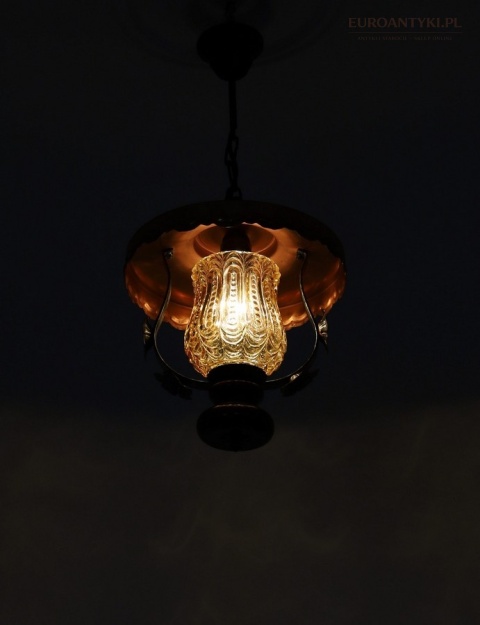 sufitowa rustykalna lampa