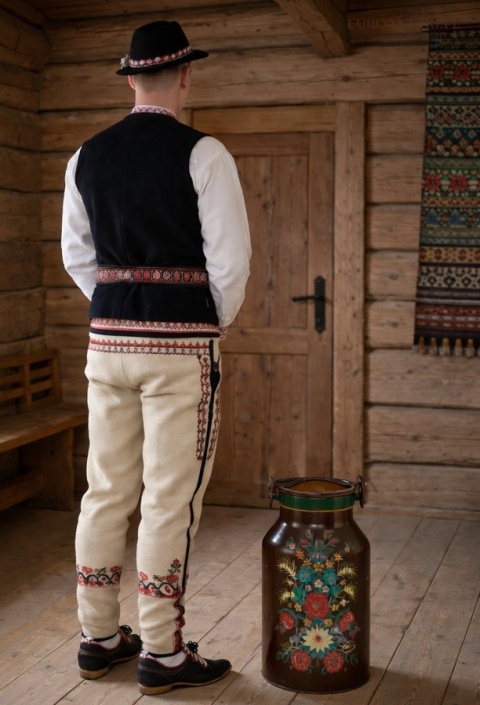 stylowa bańka na mleko z epoki masywny metal