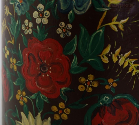 ręcznie malowana bańka na mleko