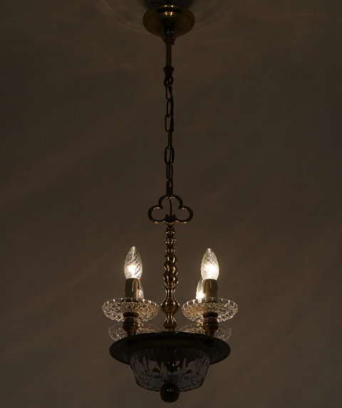 retro vintage żyrandol elegancki do salonu