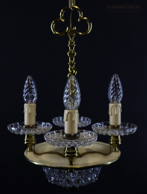 zwis kryształowy do holu