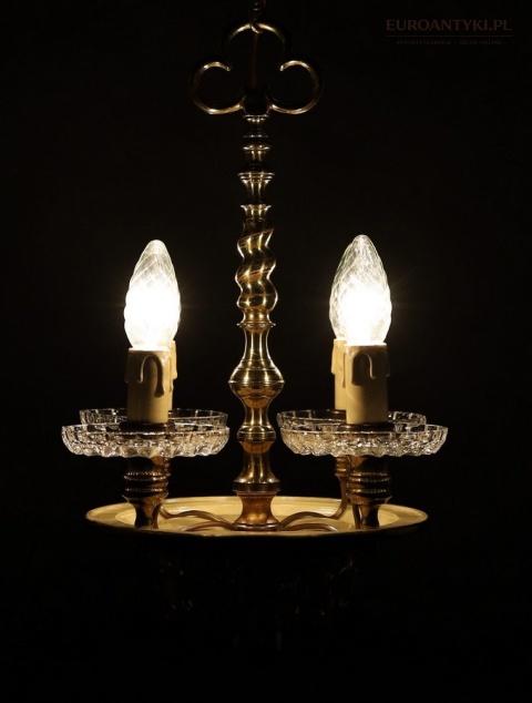 żyrandol z kryształem do holu i korytarza