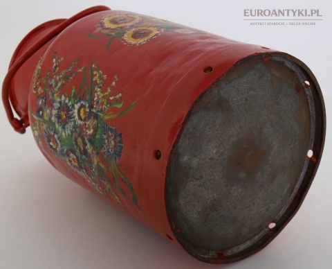 stojak na laski retro bańka metalowa ozdobna folkowa