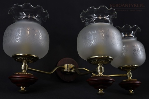 francuskie kinkiety vintage komplet 2 sztuki