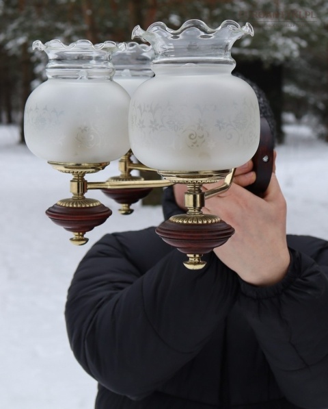 antyczne kinkiety salonowe