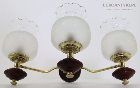 antyczne lampy ścienne 3 ramiona