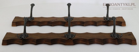 retro wieszak do garderoby lite drewno