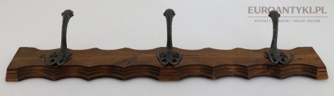 łazienkowy retro wieszak do garderoby lite drewno