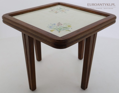 ministoliczek rustykalny z kaflem