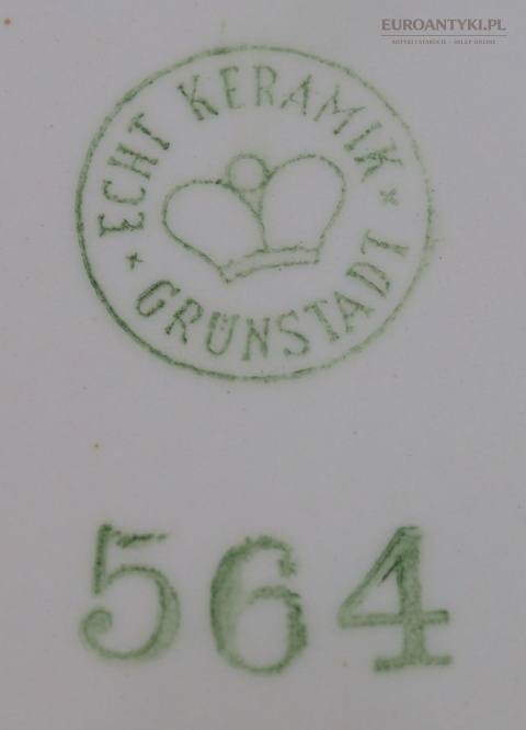 grunstadt echt keramik niemcy znak na spodzie