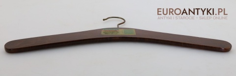 wieszaki drewniane vintage z epoki