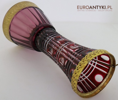 antyczna lampa z kryształu