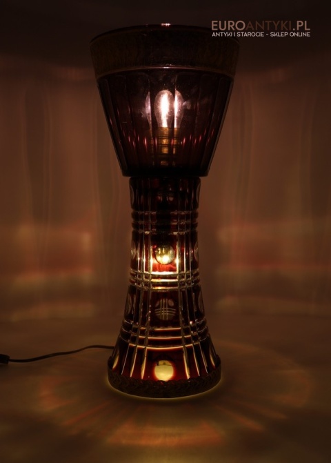 kryształowa kolumna lampa