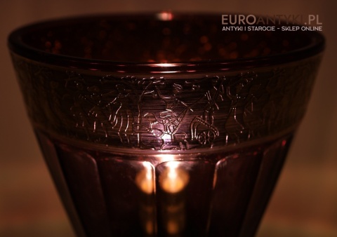 kryształowa lampa stojąca antyczna