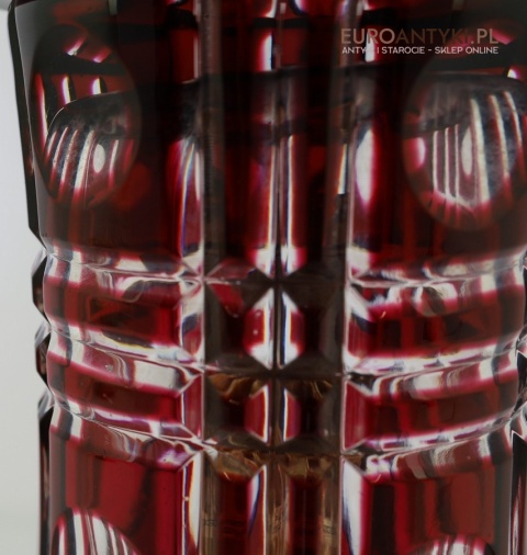 kryształowa lampa stojąca retro