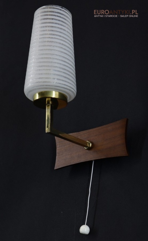 kinkiety skandynawskie drewno mosiądz