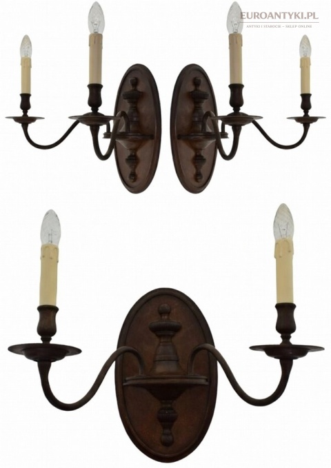 antyczne kinkiety z brązu austria